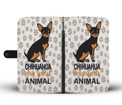 Happy Puppin Chihuahua Is My Spirit Animal Phone Case Wallet