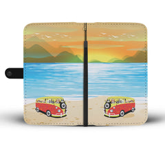 Happy Puppin VW Sunset Phone Case Wallet