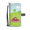Image of Happy Puppin Car Ride Phone Case Wallet