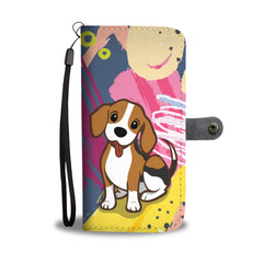 Happy Puppin Love Me Phone Wallet Case