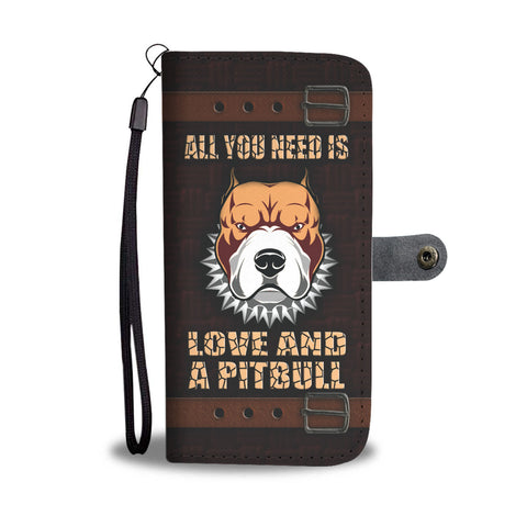 Happy Puppin Pitbull Love Phone Case Wallet