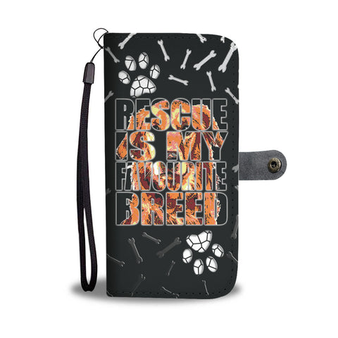 Happy Puppin Rescue Is My Favorite Breed Phone Case Wallet