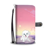Image of Happy Puppin Ocean Sunset Phone Case Wallet