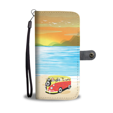 Happy Puppin VW Sunset Phone Case Wallet