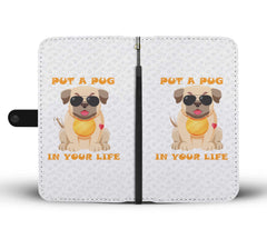 Happy Puppin Pug Phone Case Wallet