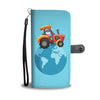 Image of Happy Puppin Tractor World Phone Case Wallet