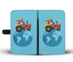 Happy Puppin Tractor World Phone Case Wallet