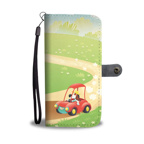 Happy Puppin Sunday Drive Phone Case Wallet
