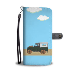 Happy Puppin Land Rover Phone Case Wallet