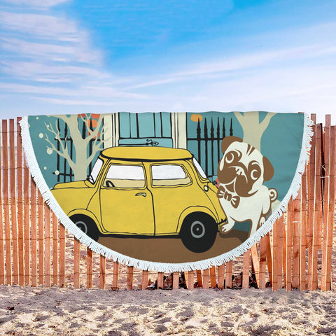 Pug & Mini Beach Blanket