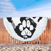 Image of Happy Puppin Paw In Hand Beach Blanket