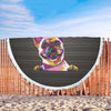 Image of I Love Pug Beach Blanket