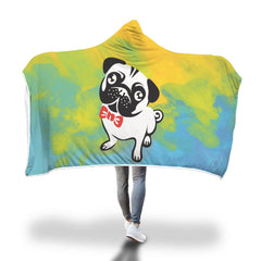 Pug Hooded Blanket
