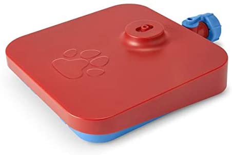 Happy Puppin Water Fountain - Red Plastic - For Small & Medium Sized Dogs